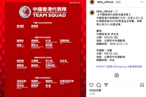 bob半岛体育官网-中国香港泰王杯名单：李小恒、陈晋一等多名效力中超中甲球员入选