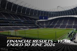 热刺官方财报：上赛季总收入5.282亿镑，营利增长4%至1.449亿镑